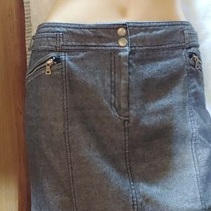 Express SZ8 two pocket pencil flare black denim